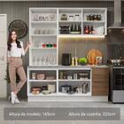 Armário De Cozinha Completa 190cm Branco/rustic Stella Madesa