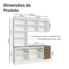 Armário De Cozinha Completa 190cm Branco/rustic Stella Madesa