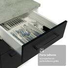 Armário De Cozinha Completa 190cm Com Cristaleira Branco/pret