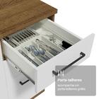 Armário De Cozinha Completa 190cm Com Cristaleira Rustic/bran