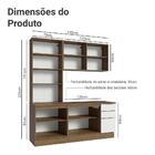 Armário De Cozinha Completa 190cm Rustic/branco Veludo Lux Ma