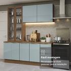 Armário De Cozinha Completa 190cm Rustic/cinza Lux Madesa 02