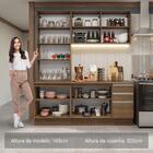 Armário De Cozinha Completa 190cm Rustic Glamy Madesa 05