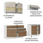 Armário De Cozinha Completa 200cm Branco/rustic/crema Glamy M