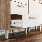 Armário De Cozinha Completa 210cm Carvalho Nature Off White C