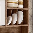 Armário De Cozinha Completa 210cm Carvalho Nature Off White C