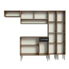 Armário De Cozinha Completa 229cm Rustic/preto Emilly Madesa