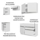 Armário De Cozinha Completa 240cm Branco Glamy Madesa 08