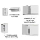 Armário De Cozinha Completa 240cm Branco Glamy Madesa 10