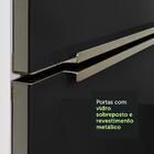 Armário De Cozinha Completa 240cm Branco/preto Lux Madesa 05