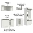 Armário De Cozinha Completa 240cm Branco Topazio Madesa 05