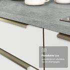 Armário De Cozinha Completa 240cm Branco Veludo Lux Madesa 08