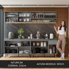 Armário De Cozinha Completa 240cm Cinza Nice Madesa 02