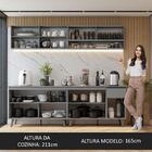 Armário De Cozinha Completa 240cm Cinza Nice Madesa 03