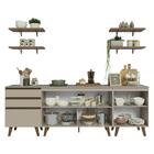 Armário De Cozinha Completa 240cm Crema Nice Madesa 01