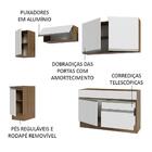 Armário De Cozinha Completa 240cm Rustic/branco Glamy Madesa