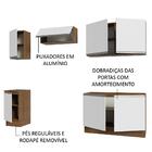 Armário De Cozinha Completa 240cm Rustic/branco Glamy Madesa