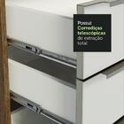 Armário De Cozinha Completa 240cm Rustic/branco Veludo Lux Ma