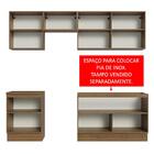 Armário De Cozinha Completa 240cm Rustic Glamy Madesa 09