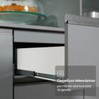 Armário De Cozinha Completa 240cm Suspensa Cinza Nice Madesa