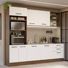 Armário De Cozinha Completa 250cm Rustic/branco Agata Madesa