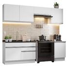 Armário De Cozinha Completa 260cm Branco Glamy Madesa 04