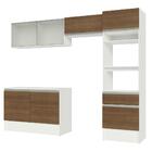 Armário De Cozinha Completa 260cm Branco/rustic Topazio Mades