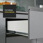 Armário De Cozinha Completa 260cm Cinza Nice Madesa 05