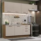 Armário De Cozinha Completa 260cm Rustic/crema Agata Madesa 02