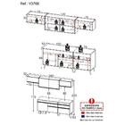 Armário De Cozinha Completa 260cm Veneza Multimóveis V3708