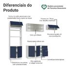 Armário De Cozinha Completa 270 Cm Branco/azul Vik Madesa 03
