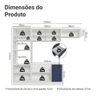 Armário De Cozinha Completa 270 Cm Branco/azul Vik Madesa 04