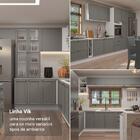 Armário De Cozinha Completa 270 Cm Branco/cinza Vik Madesa 01
