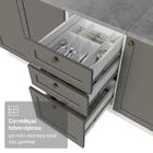 Armário De Cozinha Completa 270 Cm Branco/cinza Vik Madesa 01