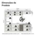 Armário De Cozinha Completa 270 Cm Branco/cinza Vik Madesa 02