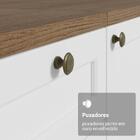 Armário De Cozinha Completa 270 Cm Rustic/branco Vik Madesa 02