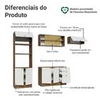 Armário De Cozinha Completa 270 Cm Rustic/branco Vik Madesa 04