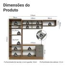 Armário De Cozinha Completa 270 Cm Rustic/cinza Vik Madesa 04