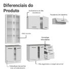 Armário De Cozinha Completa 270cm Branco Agata Madesa 11