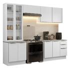 Armário De Cozinha Completa 270cm Branco/branco Veludo Lux Ma