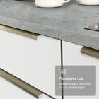 Armário De Cozinha Completa 270cm Branco/branco Veludo Lux Ma