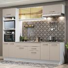 Armário De Cozinha Completa 270cm Branco/crema Agata Madesa 03