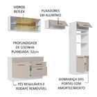Armário De Cozinha Completa 270cm Branco/crema Agata Madesa 05