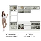 Armário De Cozinha Completa 270cm Branco Glamy Madesa 13