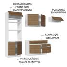 Armário De Cozinha Completa 270cm Branco/rustic Glamy Madesa