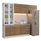 Armário De Cozinha Completa 270cm Branco/rustic Glamy Madesa