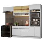 Armário De Cozinha Completa 270cm Branco Stella Madesa 09