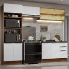 Armário De Cozinha Completa 270cm Rustic/branco Stella Madesa