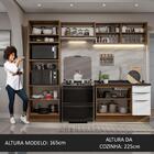 Armário De Cozinha Completa 270cm Rustic/branco Stella Madesa