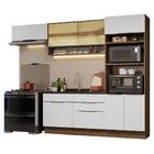 Armário De Cozinha Completa 270cm Rustic/branco Stella Madesa